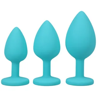 A-Play Silicone Anal Trainer Set 3 Pc Teal