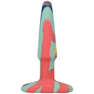 A-Play Groovy Silicone Anal Plug 4in Sunrise (Mixed)