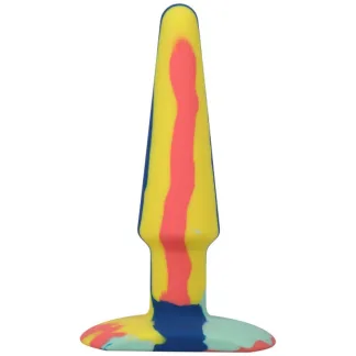 A-Play Groovy Silicone Anal Plug 5in Sunrise (Mixed)