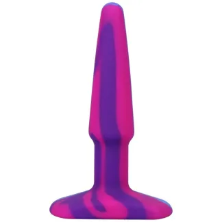 A-Play Groovy Silicone Anal Plug 4in Berry (Mixed)