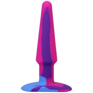 A-Play Groovy Silicone Anal Plug 5in Berry (Mixed)
