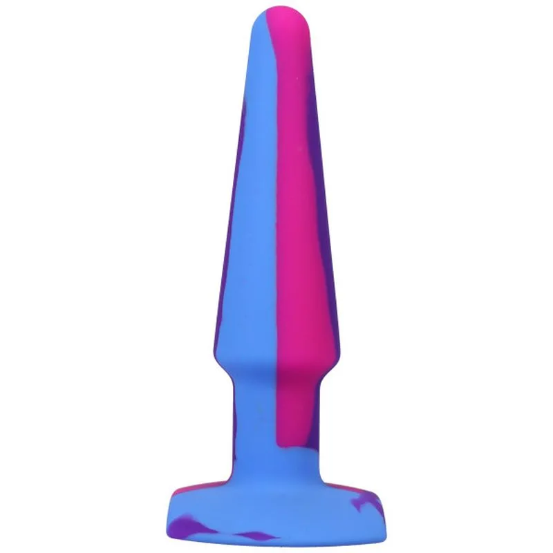 Groovy Silicone Anal Plug 5in Berry (Mixed) Groovy Silicone Anal Plug 5in Berry (Mixed)