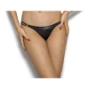 Stretch Wetlook G-String Black (Medium)