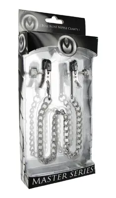 Master Series Ox Bull Nose Nipple Clamps (Silver)