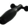 Silicone Cum-Thru Barbell Penis Plug (Black) Silicone Cum-Thru Barbell Penis Plug (Black)
