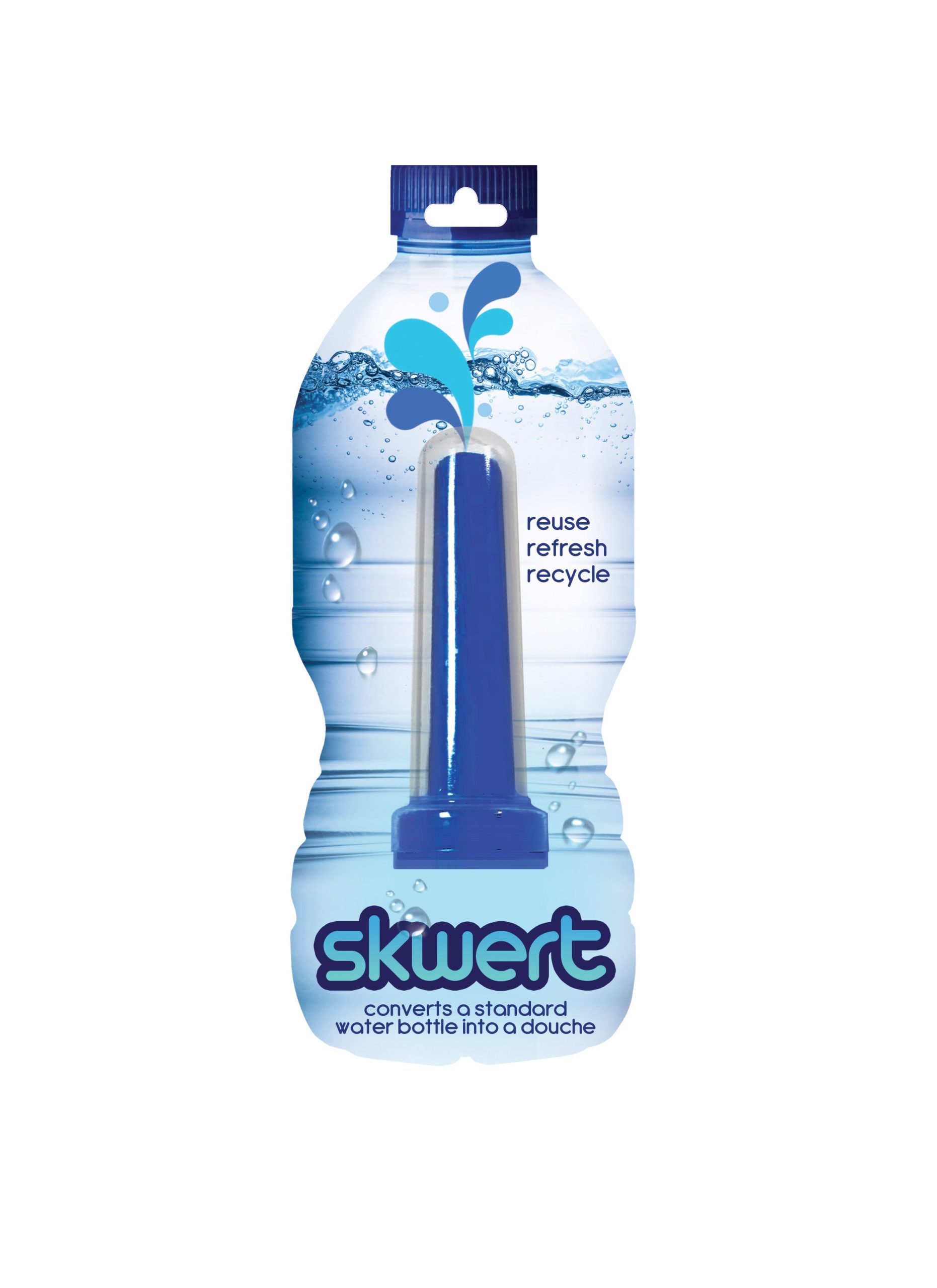 Skwert 1 Pc Water Bottle Douche (Blue) Skwert 1 Pc Water Bottle Douche (Blue)