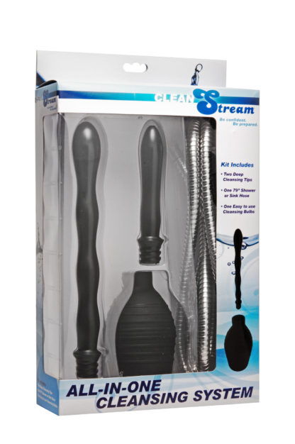 CleanStream All In One Shower Enema Cleansing System (Black)