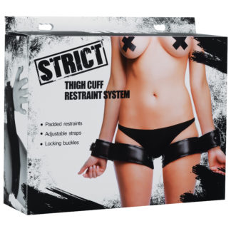Strict Thigh Cuff Restraint System (Black) Strict Thigh Cuff Restraint System (Black)
