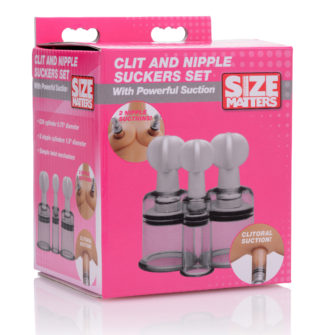 Size Matters Clit And Nipple Suckers Set (Clear)