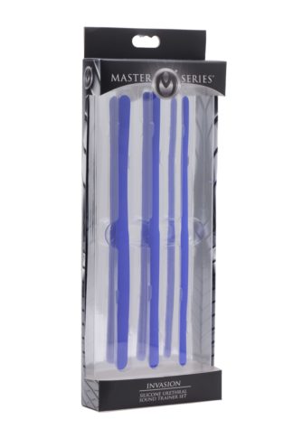 Master Series Invasion Silicone Urethral Sound Trainer Set (Blue)