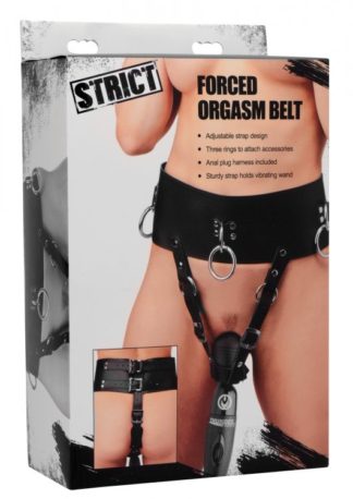 Strict Forced Orgasm Wand Holder Belt (Black)