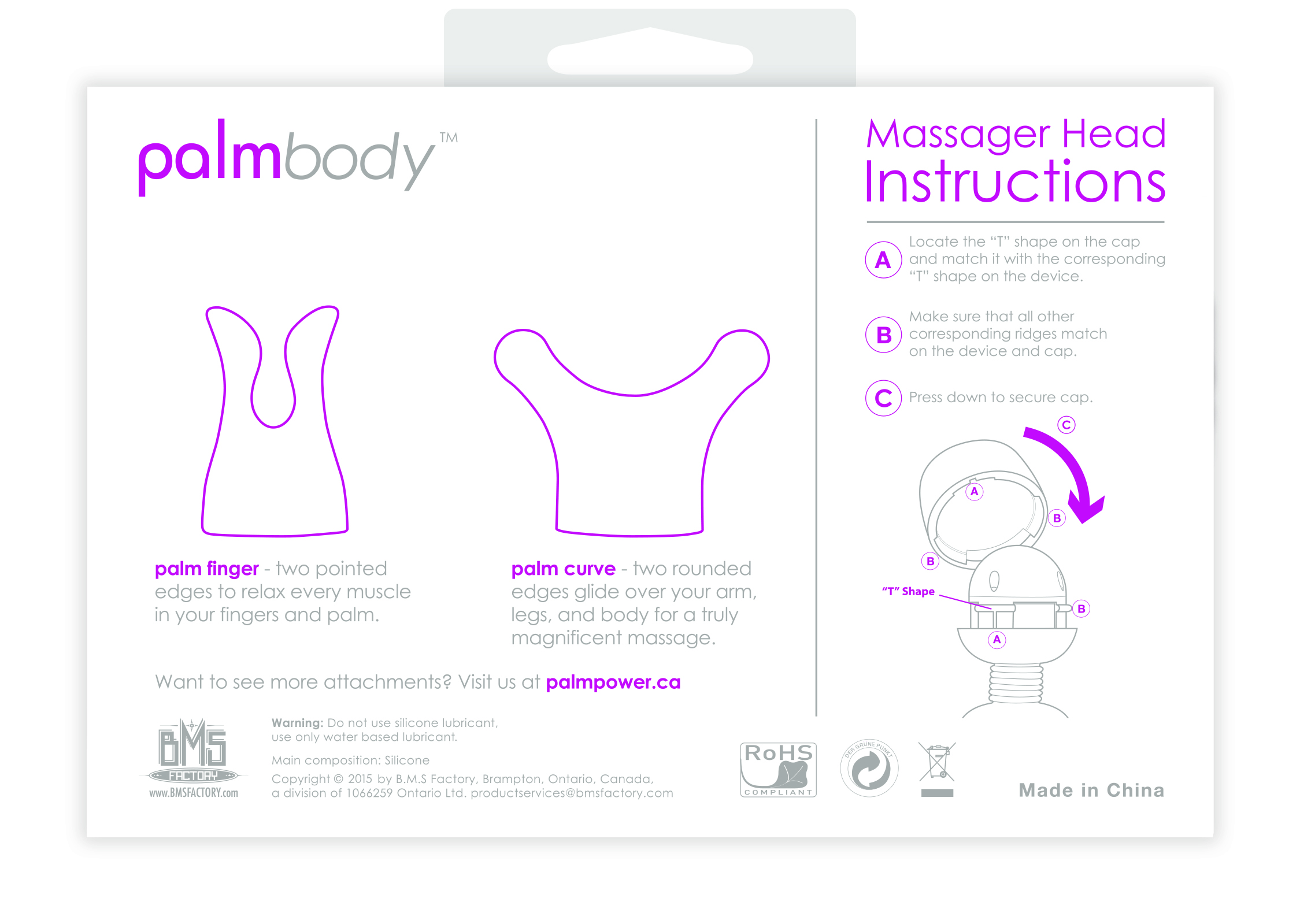 PalmBody Massager Heads (For use with PalmPower) (Pink) PalmBody Massager Heads (For use with PalmPower) (Pink)