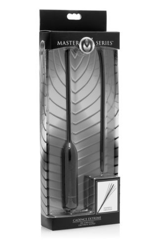 Master Series Cadence Extreme 10x Vibrating Urethral Sound (Black)