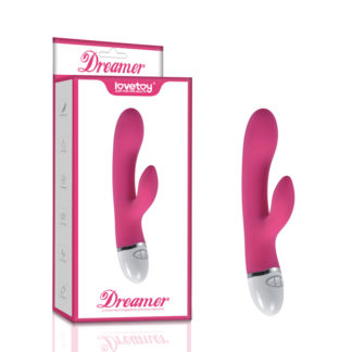 Lovetoy Dreamer 7 Mode Silicone Rechargeable Rabbit Vibrator Pink Lovetoy Dreamer 7 Mode Silicone Rechargeable Rabbit Vibrator Pink