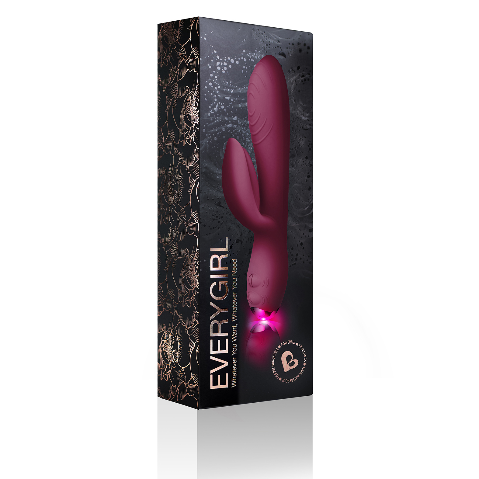 Every Girl Rabbit Vibrator Burgundy (Red)