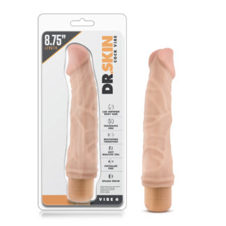 Dr Skin Cock Vibe 6 8.5in Vibrating Cock Beige Dr Skin Cock Vibe 6 8.5in Vibrating Cock Beige