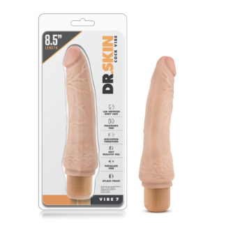 Dr Skin Cock Vibe 7 8.5in Vibrating Cock Beige Dr Skin Cock Vibe 7 8.5in Vibrating Cock Beige