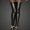 Power Wetlook Stockings With Siliconed Lace
