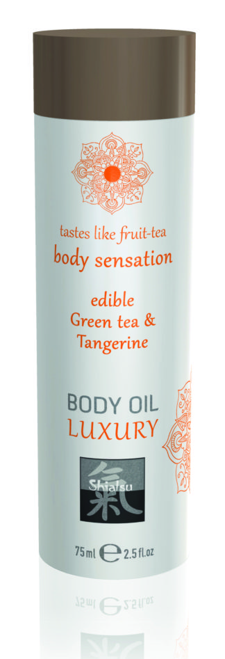 Shiatsu Luxury Body Oil Edible Green Tea and Tangerine