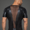 Power Wetlook Men T-shirt With 3D Net