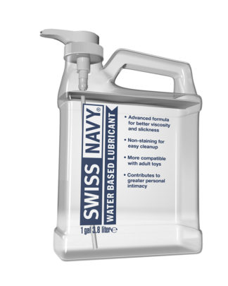 Swiss Navy Water Based Lubricant 1gal/3.8L