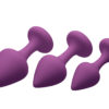 Purple Pleasures 3 Pc Silicone Anal Plugs Purple Pleasures 3 Pc Silicone Anal Plugs