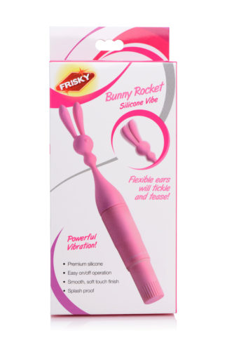 Frisky Bunny Rocket Silicone Vibrator (Pink)