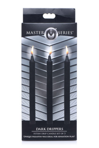 Master Series Fetish Drip Candles 3 Pk Black