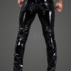 Long Elastic PVC pants (Black - Extra Large)