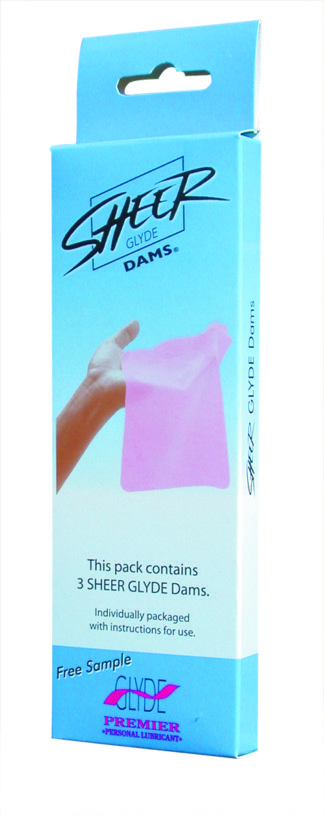 Glyde Oral Sheer Dam 3 Pc Pink/Strawberry
