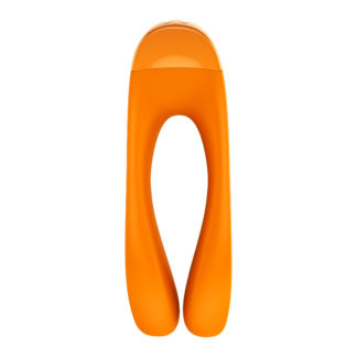 Satisfyer Candy Cane Finger Vibe Orange Satisfyer Candy Cane Finger Vibe Orange
