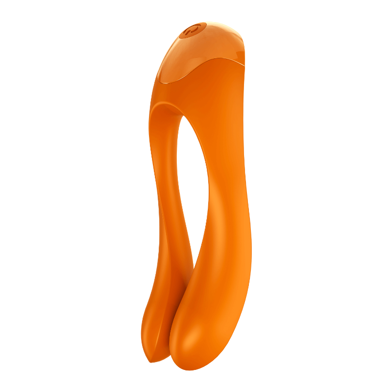 Satisfyer Candy Cane Finger Vibe Orange Satisfyer Candy Cane Finger Vibe Orange