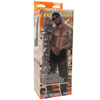 Signature Cocks Mr. Marcus 9in Realistic Cock And Balls Black Signature Cocks Mr. Marcus 9in Realistic Cock And Balls Black