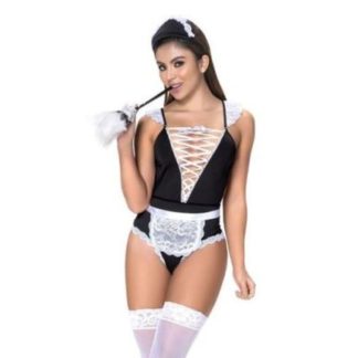 Mapale French Maid 3 Pc Set  (Black - Medium/Large)