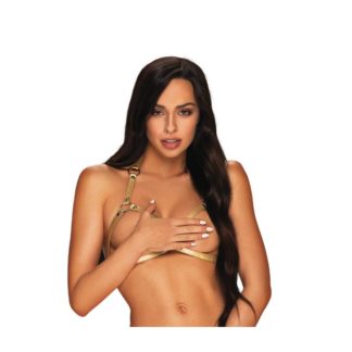Obsessive Harness Top A765 Gold - One Size Obsessive Harness Top A765 Gold - One Size