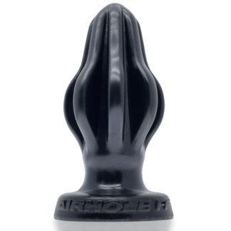 OxBalls Airhole-1 Finned Buttplug Black  (Small)