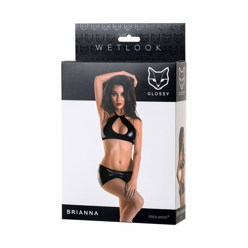 Glossy Wetlook Set Brianna (Black - Small)