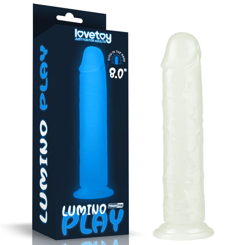 Lumino Play Dildo 8in (Clear) Lumino Play Dildo 8in (Clear)