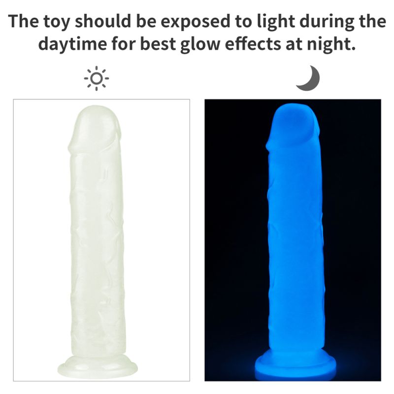 Lumino Play Dildo 8in (Clear) Lumino Play Dildo 8in (Clear)