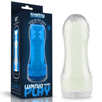 Lovetoy Lumino Play Pocket Masturbator  (Clear)