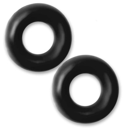 Stiffy 2 Pc Bulge Cockrings by HunkyJunk Tar Ice (Black - One Size)