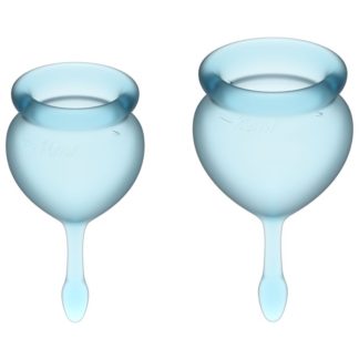 Satisfyer Feel Good Menstrual Cup  Light Blue 2pcs