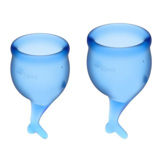 Satisfyer Feel Secure Menstrual Cup Dark Blue 2pcs