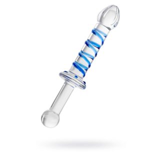 Sexus Glass Dildo Probe w Handle 23cm (Clear)