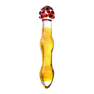 Sexus Glass Dildo Yellow and Red 20.5 cm Sexus Glass Dildo Yellow and Red 20.5 cm