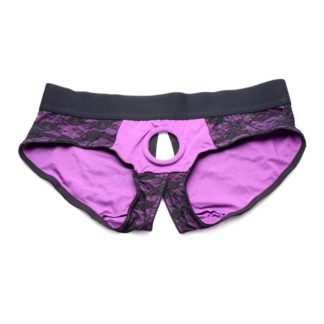 Strap U Lace Envy Panty Harness Purple L/XL (Large/Extra Large)
