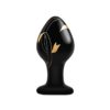 Secret Kisses Handblown Glass Plug 3.5in (Black)