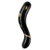 Secret Kisses Handblown Double Ended Dildo 7in (Black) Secret Kisses Handblown Double Ended Dildo 7in (Black)