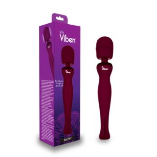 Viben Sultry Rechargeable Wand Massager Ruby (Burgundy)