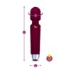 Viben Tempest Rechargeable Wand Massager Ruby (Burgundy)